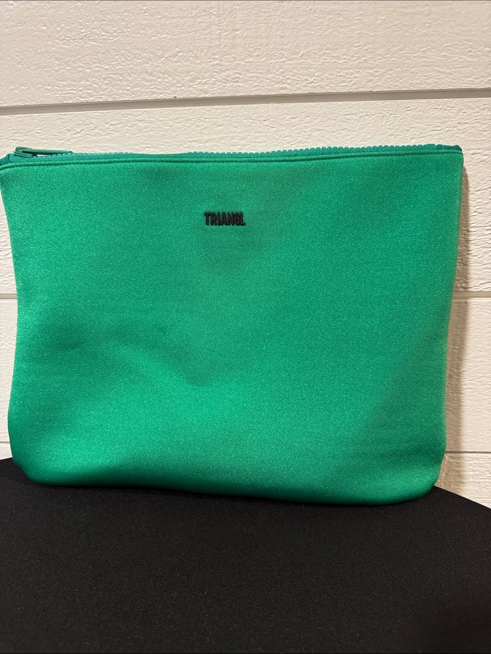 TRIANGL swimwear Emerald Green Zip Pouch